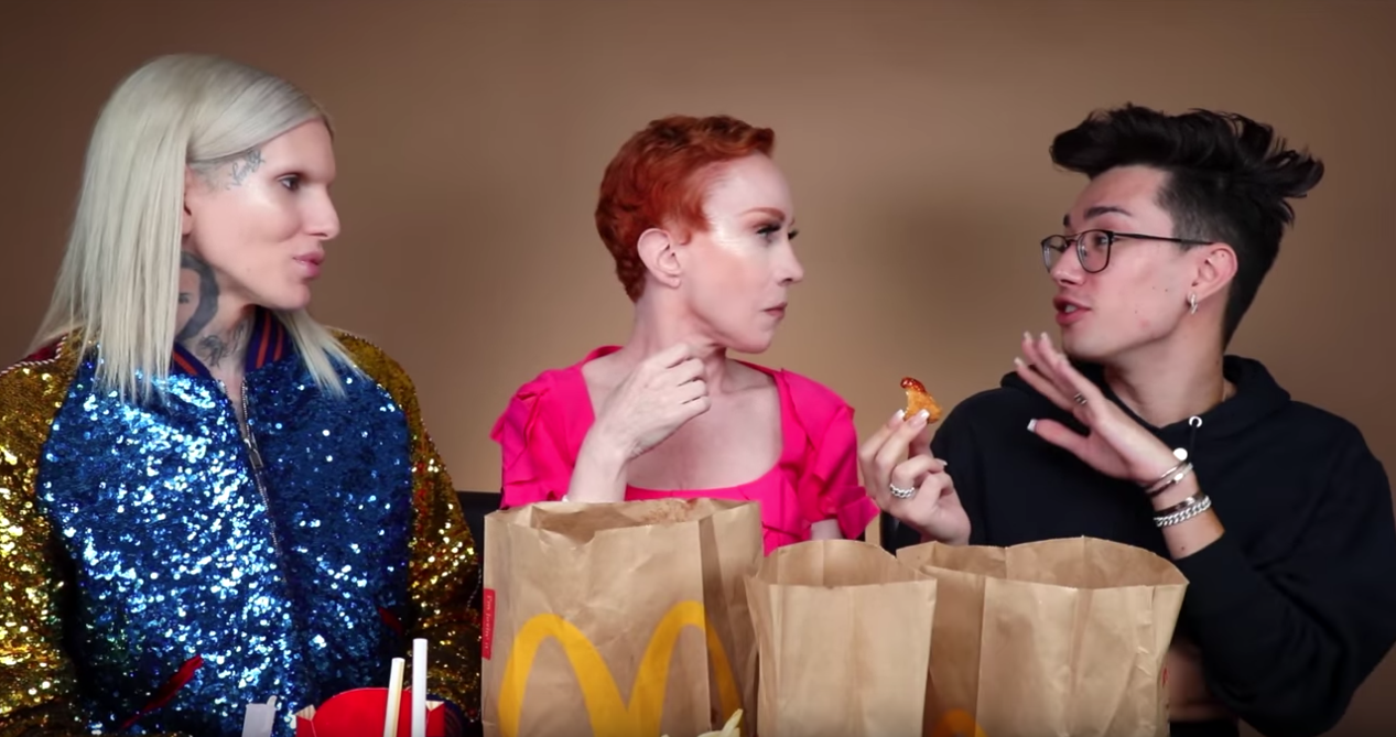 Jeffree Star, Kathy Griffin, and James Charles