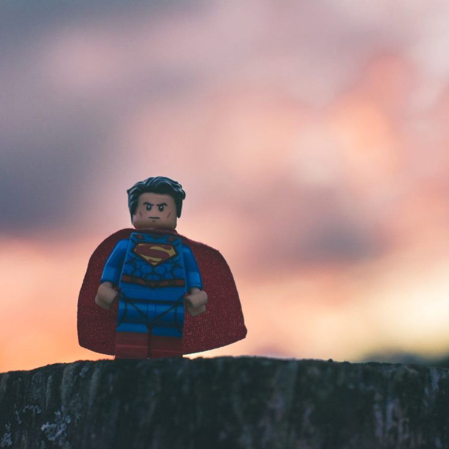 superman lego minifigure