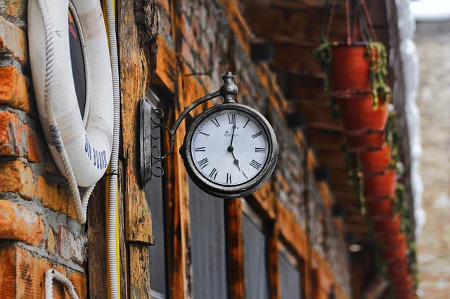 clock on wall