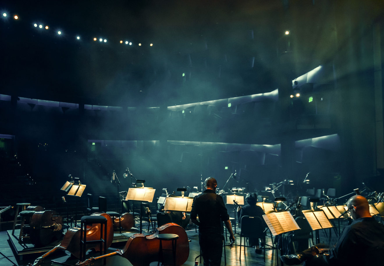 empty orchestra stage