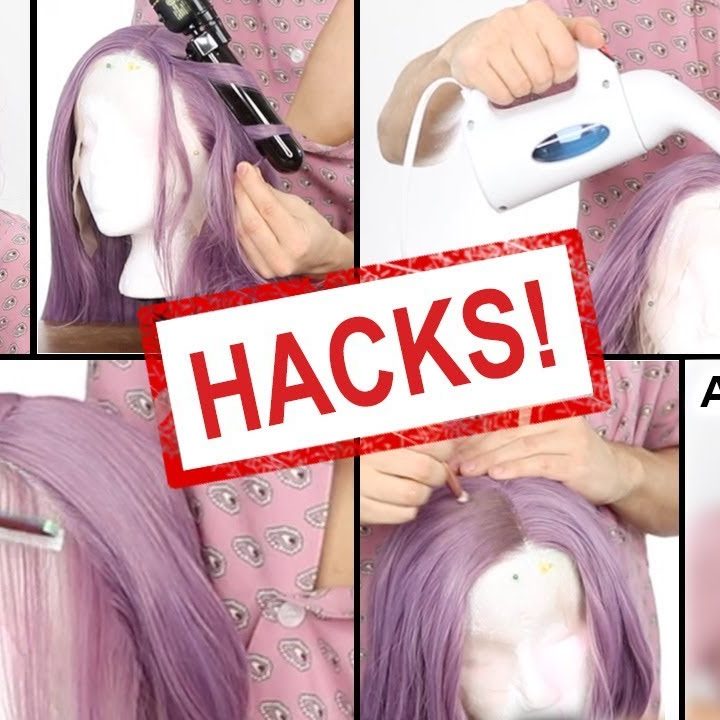 synthetic wig hacks