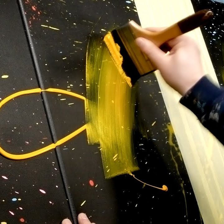 abtract acrylic painting