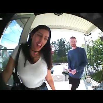 dad interrogates daughters date using doorbell camera