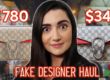 safiya nygaard fake designer haul
