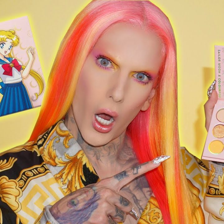 sailor moon colourpop makeup review jeffree star