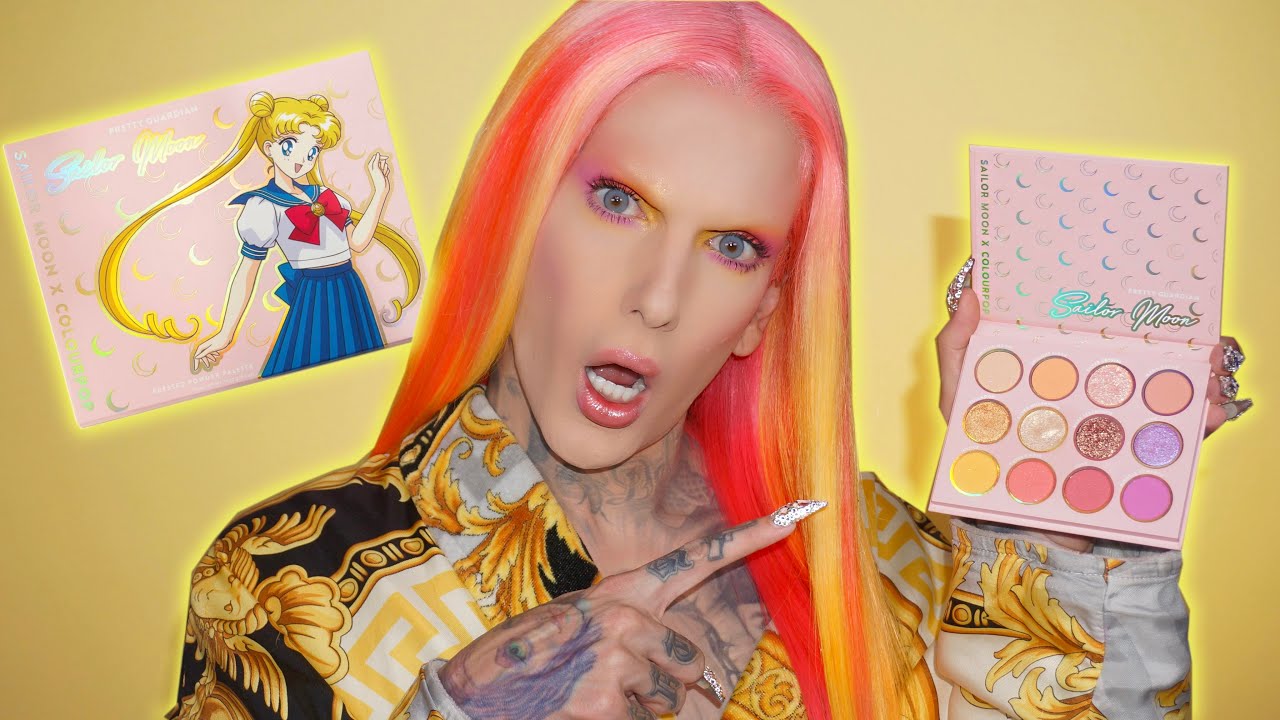 sailor moon colourpop makeup review jeffree star